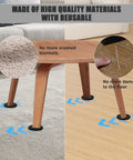 Round 16 Piece Furniture Moving Kit With Pro Grade Felt Pads shown protecting carpet and wood floors