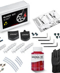 All Hydraulic Disc Brake Bleed Kit With Mineral Oil Gloves Syringes And Installation Tools For Quick Pro Grade Bleed Of Your Hydraulic Brakes On Any Caliper