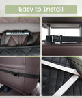 Waterproof Front Seat Cover For Dogs 2 Pack Pet Seat Protector With adjustable straps for easy install and side flaps