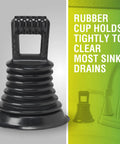 Must Have Mini Bellows Sink Plunger For Kitchens Bathrooms Baths Laundry Tubs And RVs Compact Powerful Clog Clearing Tool With Rubber Cup Easy To Store Portable Great For Quick Drains beside faucet