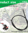 Throttle Cable Replacement For Front Tine Tillers And Cultivators Fits Versa 20015 And Vector Models Plug And Play Replacement For 13822