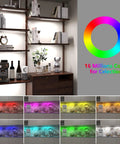 Under Cabinet LED Strips With RGB CW Color Changing Lights Dimmable Brightness For Alexa And Google Home Mood Lighting