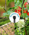 8 Inch Zip Ties 100 Pack With 40Lb Tensile Strength Black Cable Ties securing plants and fencing outdoors