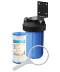 CB1 SED20 BB Whole House Sediment Water Filter System with 20 inch pleated cartridge and housing, 1 inch inlet outlet.
