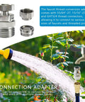 Brass Faucet Adapter With Aerator for Garden Hose, 360 Degree Swivel Sink to Hose Connector, Sturdy Chrome Plated Water Tap Adapter for Indoor and Outdoor Use, Easy Install and Leak Free, chrome brass thread adapter with hose and faucet