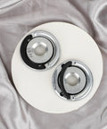 Dead On Tough 2Pcs Angle Grinder Flange Locking Nuts 5/8 Inch 11 Thread Quick Swap Clamping Kit on fabric background.