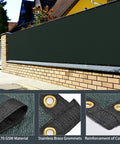 Chain Link Fence Privacy Screen 6x50ft Outdoor 90 Percent Privacy Cover For Backyard And Pool With 170GSM HDPE And Brass Grommets