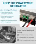 0 To 4 Gauge Power Reducer Connectors For Car Audio Amplifier Beefy Brass Wire Terminal Connectors With Heat Shrink Tubing And Allen Key 4 Pack For Amp Input AWG Power And Ground on car amp terminals