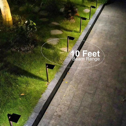 Low Voltage Landscape Path Lights 8 Pack Kit LED 22 Lumen Outdoor Walkway Pathway Lighting Wired Bronze Finish 3100K Warm White