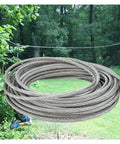 Heavy Duty Five Sixteenth Inch Galvanized Steel Zipline Cable For Deck Railing And Home Backyard Builds, 7000 Lbs Breaking Strength