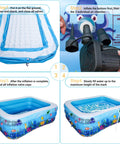 Ultra Spacious Family Sized Inflatable Pool 100 Inch By 66 Inch By 23 Inch Above Ground Kiddie Lounge setup instructions
