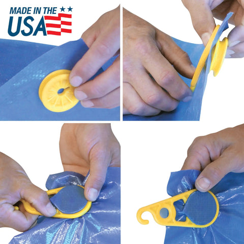 15 Pack Tarp Clips For Outdoor Camping And Shelter Setup To Hold Tents Awnings Tarps Banners And Covers With Beefy Grip