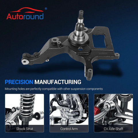 Ready Bolt Front Steering Knuckle Assembly For Ford Ranger 2001 2009 RWD Pickup Truck With Front Coil Springs Left Hand Driver Side Heavy Duty Steel