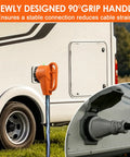 50 Amp RV Power Cord 15 Ft 14-50P To SS2-50R Heavy Duty Generator Extension Cable For Campground Hookups with 90° grip handle