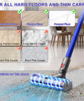 Cordless Vacuum Head Replacement For V7 V8 V11 V15 Animal V10 Cyclone Series Quick Release Attachment for various floor types