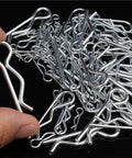 R Clip Hairpin Style Cotter Pin Kit With 300 To 400 Pieces Heavy Duty Steel Wave Shape Split Clips for Trailer Hitches