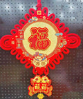 Red Felt Fu Characters Hanging Ornaments For Festive Home Decor And Lucky Pendant, Mid Autumn And Spring Festival Party Gear