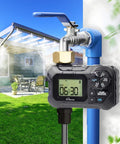 Automatic Misting Cooling System With Timer For Outdoor Patio And Garden, 46 Foot Misting Line, 10 Brass Nozzles, Three Quarter Inch Brass Adapter