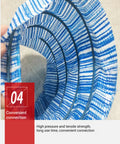 Six Inch Perforated Drain Pipe For Yard And Garden Drainage Flexible Underground Hose with steel wire and nonwoven filter