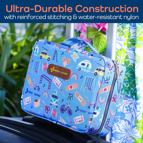 Large 270 Piece First Aid Kit For Kids And Family All In One Car Home Dorm And Boat Kit With Latex Free Bandages Case