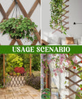 Expandable Natural Wood Lattice Fence Panel For Outdoor Use 13.4 By 78.8 Inches Wall Trellis For Climbing Plants Like Vines Roses Ivy Decorative Garden Fence For Balcony Or Patio One Piece in various usage scenarios.