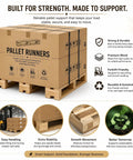 Industrial Wooden Pallet For Heavy-Duty Warehouse Use with stacked cardboard boxes on solid wood platform for shipping and storage