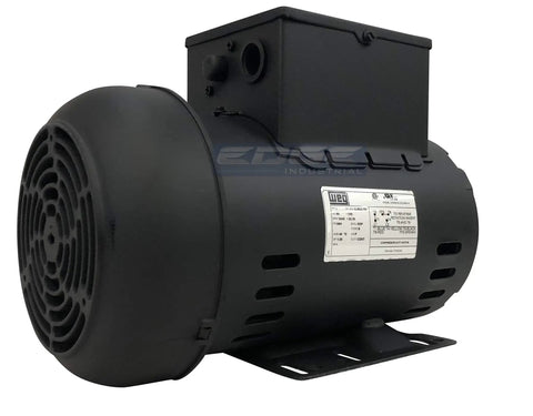 Single Phase 5 HP 230V Electric Motor With 56H Frame And 5/8 Inch Shaft Delivers 3600 RPM For Shop Use Industrial Equipment