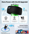 Black Sleep Headphones Headband Bluetooth 5.4 with battery icons showcasing long playtime and wireless compatibility