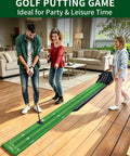 Indoor Putting Green Mat For Home Office Backyard Practice With Uphill Putts And Auto Ball Return, Golf Mat in living room