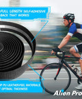Grippy PU Handlebar Tape Set Of 2 Black For All Weather No Slip Ride Sweat Absorbing Frosted Skin Ultra Comfortable Wrap
