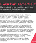 List of fridge models compatible with Door Gasket For Refrigerators 241872509 Black Replacement Seal, Fits Most Standard Units