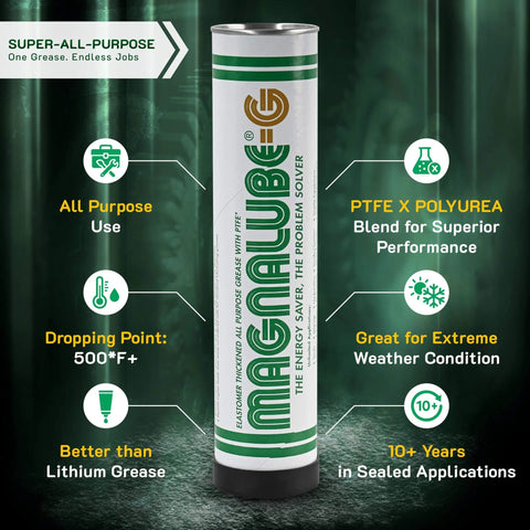 All Purpose Grease With PTFE For Hinges Tracks 3D Printers Marine Reels Bearings And Joints No Drips Or Leaks Waterproof High Temp Dielectric Lubricant 0.75 Oz Tube 1 Pack featuring product specifications and benefits