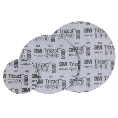 Trizact Hookit Foam Disc P5000 3 Inch Blue Pack Of 15 For Perfect It Paint Finishing System Delivers Fast Cut With Smooth Finish