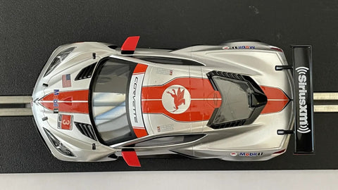 Top view of Chevrolet Corvette C8R Sebring 2021 1 To 32 Scale Analog Slot Car For Home Racing On Your Track Fully Ready To Race