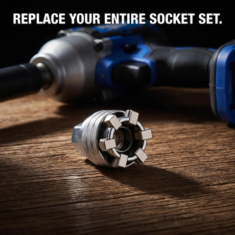 Solid Gear Universal Adjustable Socket Wrench For 10MM To 19MM Bolts Versatile Multiple Size Nut Driver And Go Anywhere Repair Sleeve Hand Tool That Knocks Out Automotive And Home Repairs Like A Champ