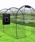 Heavy Duty Batting Cage Backstop With Strike Zone, Tough As Nails PVC Coated Oxford Fabric Vinyl, Built To Take Hard Pitches