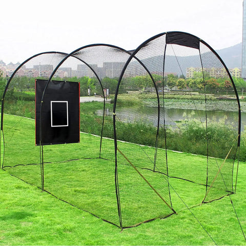 Heavy Duty Batting Cage Backstop With Strike Zone, Tough As Nails PVC Coated Oxford Fabric Vinyl, Built To Take Hard Pitches