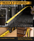 2-In-1 Laser Tape Measure With 135 Ft Range, Rechargeable Distance Tool And 16 Ft Manual Tape, High-Precision Readings Within 1/8 Inch, Six Modes Including Distance, Continuous, Area, Volume, And Two-Point Pythagorean Method, 25 ft nylon blade