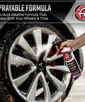 Spraying Wheel And Tire Cleaner Gallon All In One Car Wash for Wheels and Rims Safe On Most Rim Finishes Eliminates Dirt