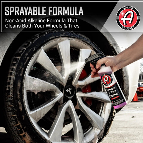 Spraying Wheel And Tire Cleaner Gallon All In One Car Wash for Wheels and Rims Safe On Most Rim Finishes Eliminates Dirt