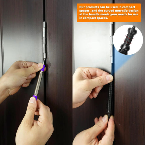 Using Five-Piece Nail Setter And Center Punch Kit with hinge pin remover on door hinge