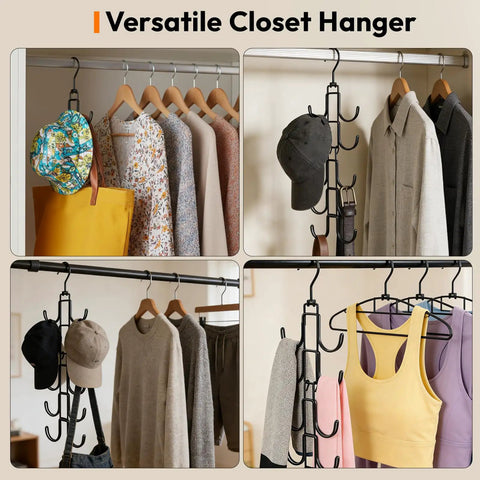 Vertical Hat Organizer For Closet Hanging Baseball Caps Rack With Ten Sturdy Hooks Clears Closets Fast So Your Whole Stack Hangs Upright Zero Drama Just Daily Storage That Keeps Your Gear Locking In Fresh Vibes