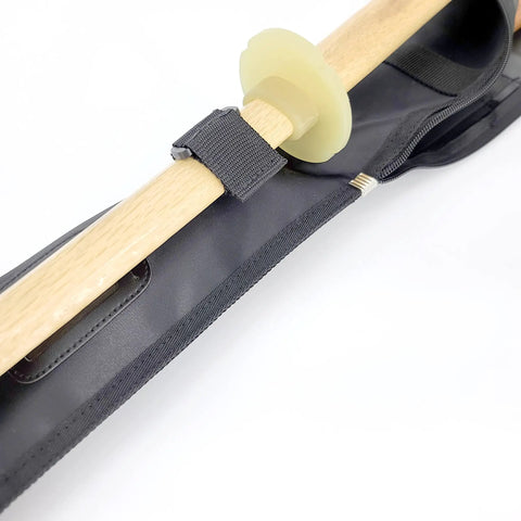 Utility Lite Martial Arts Jo Bag 51 Inch Carry Case with Bokken strapped outside showing strap detail