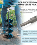 Beefy Heavy Duty Drill Bit Adapter Ground Drilling Attachment and Earth Auger Bit Adapter for Tough Soil with DDG460 Drill