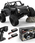 One Twelfth Scale Brushless 4X4 RC Rock Crawler With Metal Cased Body, Waterproof Off Road Truck With Portal Axles, and accessories