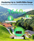 LS1 Long Range Thermometer Freezer Alarm IP66 Waterproof With App Email Alerts And Two Years Data Logging For Fridge RV Greenhouse And Animals Remote Temperature Sensor Works With H5Pro Or H6Pro Hub. 1640ft range display