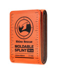 Rhino Rescue moldable first aid splint, 36 in, orange-gray, folded.