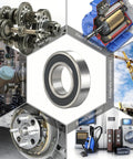 Industrial deep groove ball bearings for machinery and vehicles