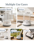 Total Game Changer Mini Washing Machine For Underwear And Delicates Rechargeable Cordless Travel Cup With Hella Long 6000 Mah Battery Life In White Color used in laundry, kitchen, bathroom, camping, and travel settings.