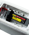 Lithium battery compartment in RC Seaplane Trainer With Floats Included, 2.4 GHz 1.2m Grab And Go Ready To Fly Aircraft